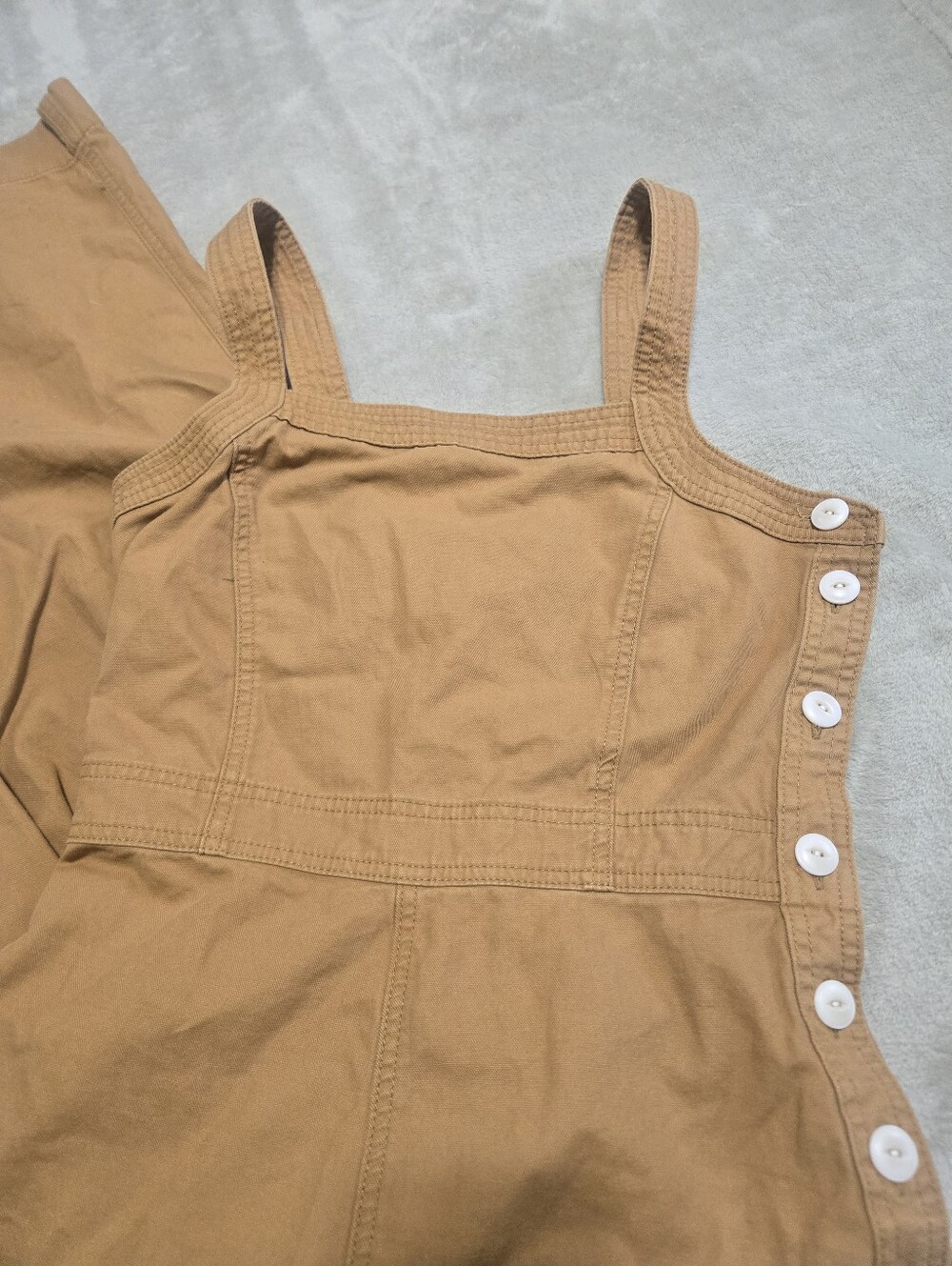 Gap Apron Jumpsuit Button Side Womens Size 4T (30x29) Ruffled Back - Picture 5 of 9